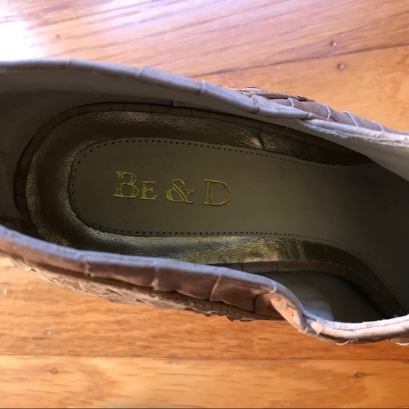 Be & D Platform Croc Skin Booties NWOB Sz10US40EUR - Picture 7 of 8